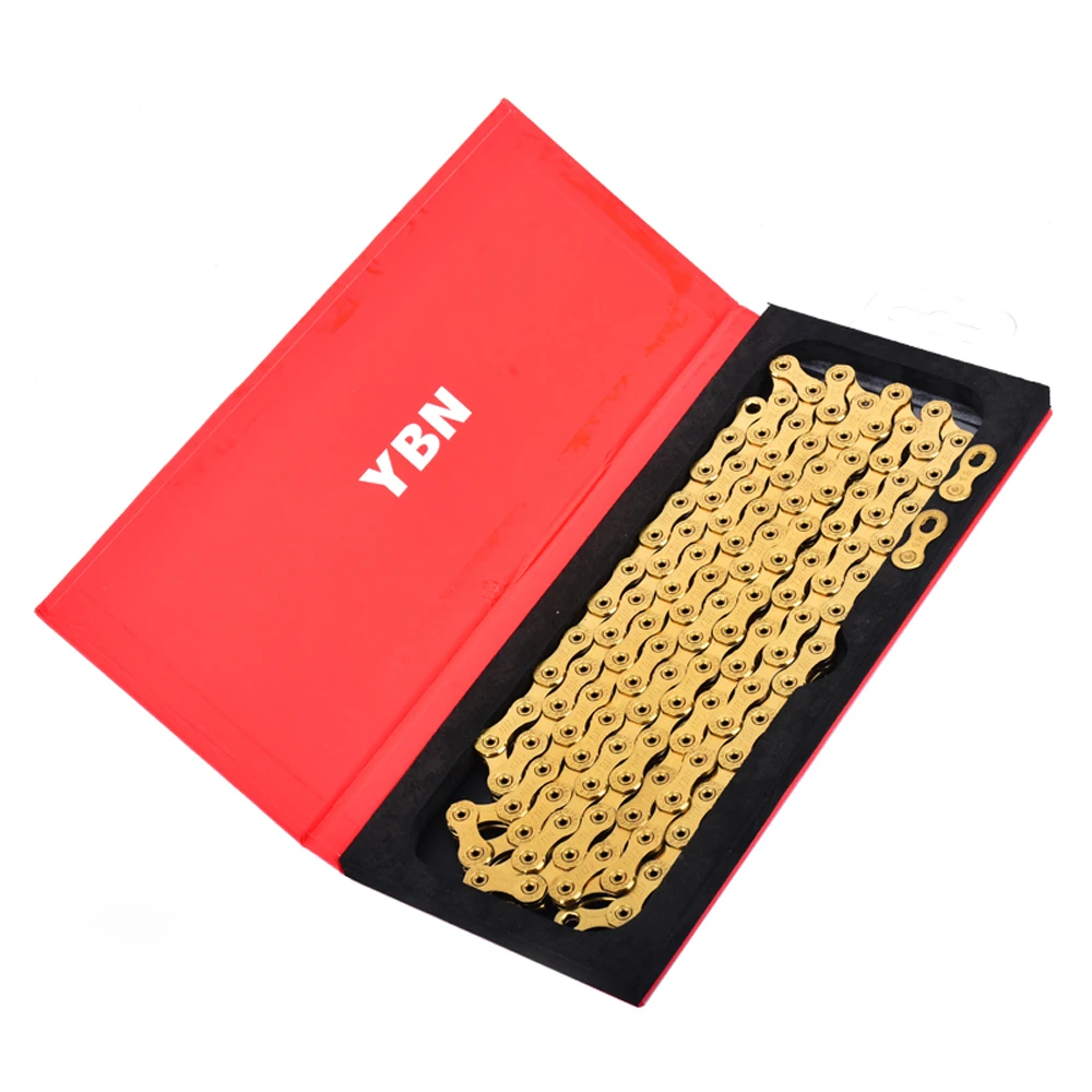 Perfect High quality Ti Titanium Gold Bike Chain 12 Speed 126 Links  with magic link button compatible with SRAM GX Eagle 12s Chain 126L 2