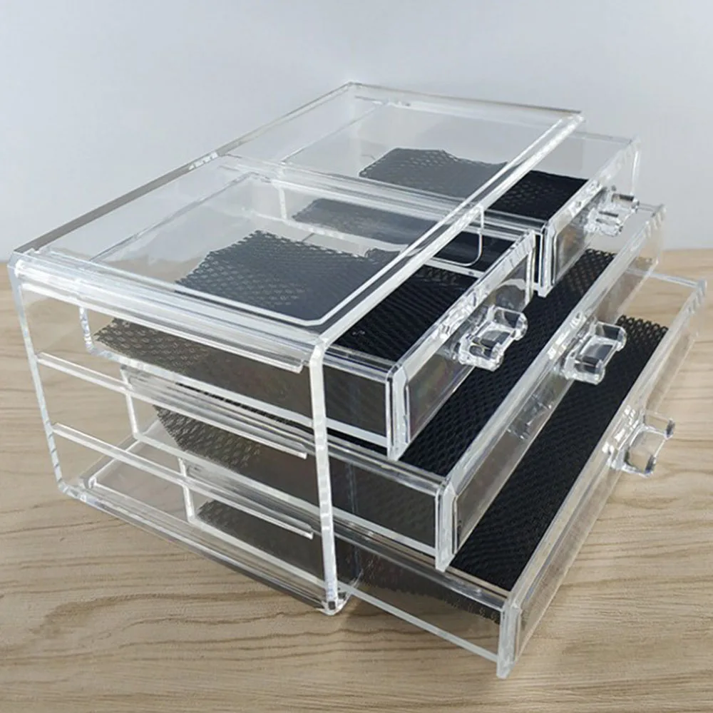 Алмазная Вышивка Инструменты для вышивки картин со стразами аксессуары прозрачный пластиковый ящик для хранения ювелирное сверло коробка для хранения 72 сетки 120 гр - Цвет: 4 drawers