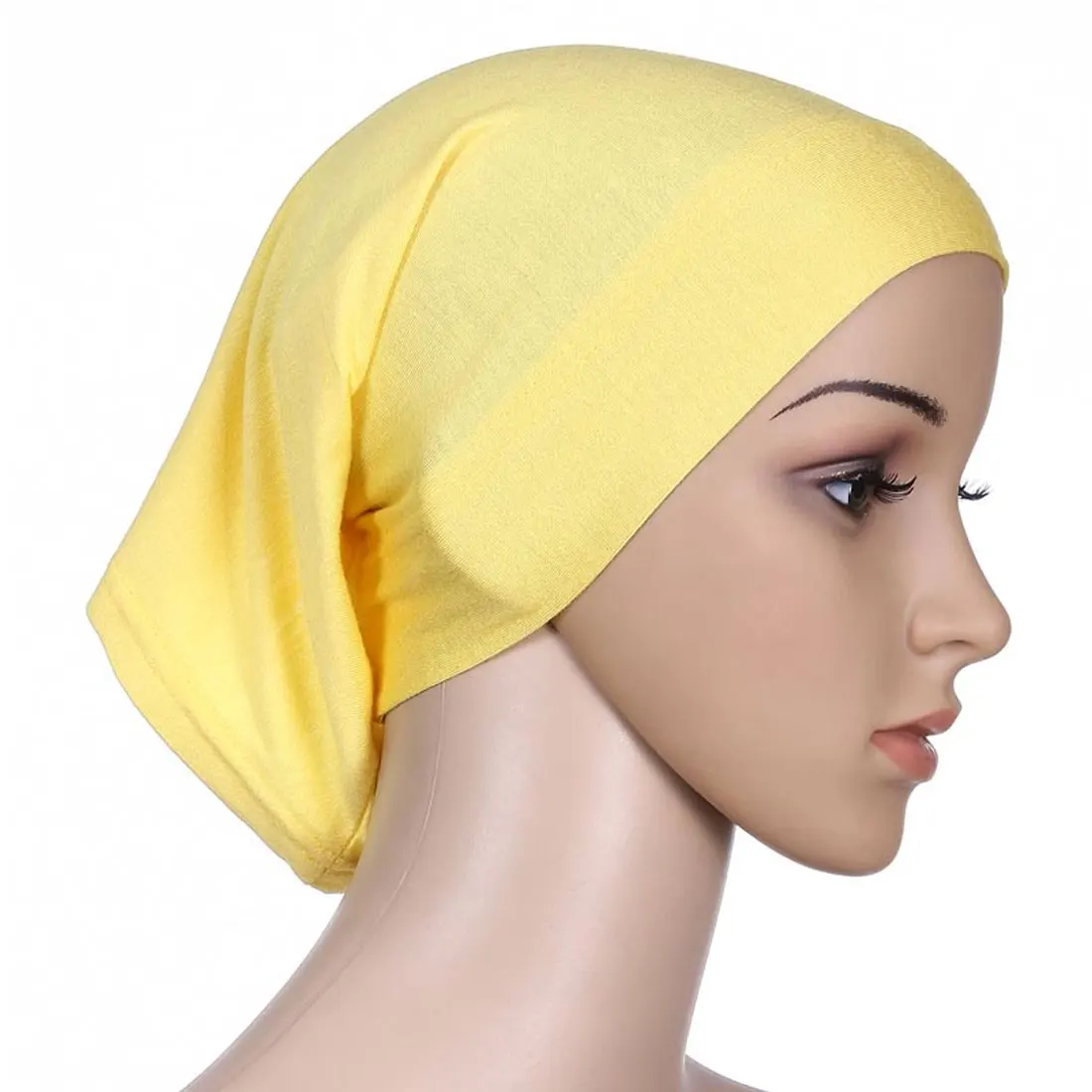 Новинка, мусульманский головной платок, женские шапочки под хиджаб, шапка, хлопковая шапка под шарф, головной убор, мусульманский шарф - Цвет: 2