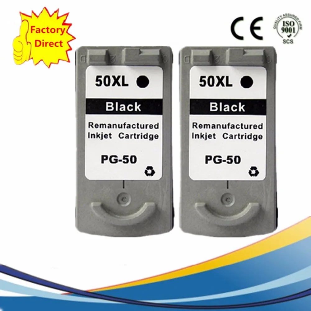 PG-50 PG50 PG 50 CL-51 CL51 CL 51 чернильные картриджи восстановленные Pixma iP2200 ip6220D ip6210D MP150 MP160 MP170