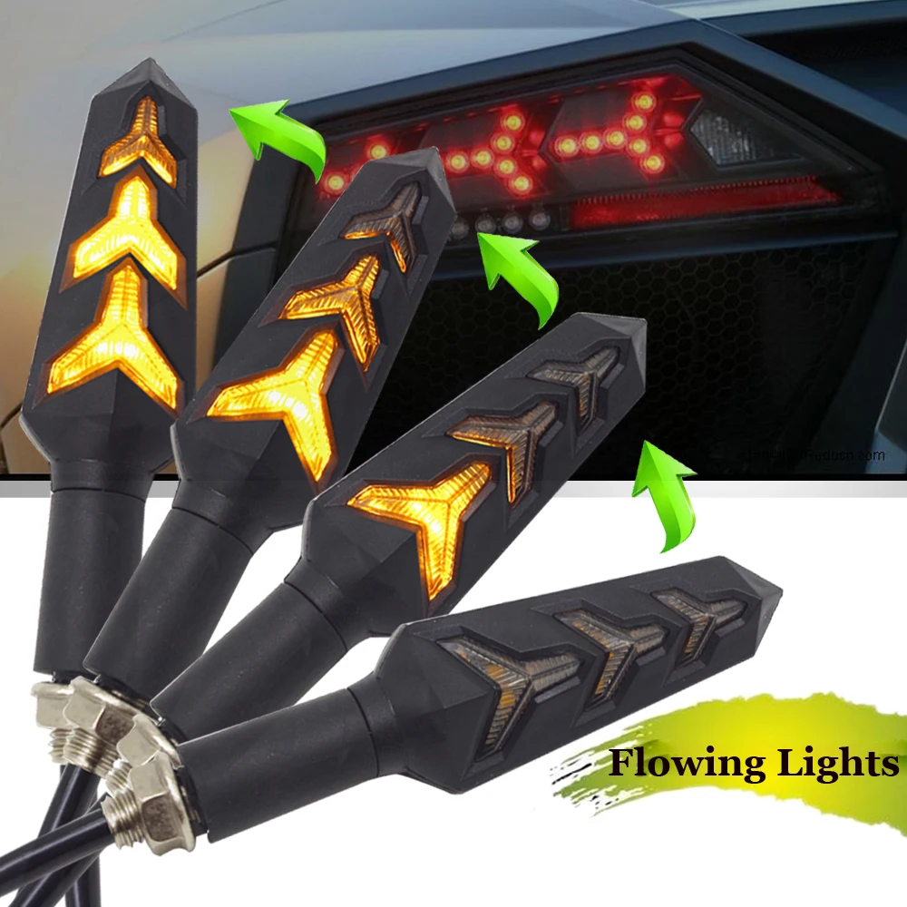 

Flowing motorcycle turn signal lights Lamp LED clignotant moto Blinker FOR DUCATI 1098 S 899 Panigale 1199 1299 Panigale S 1198