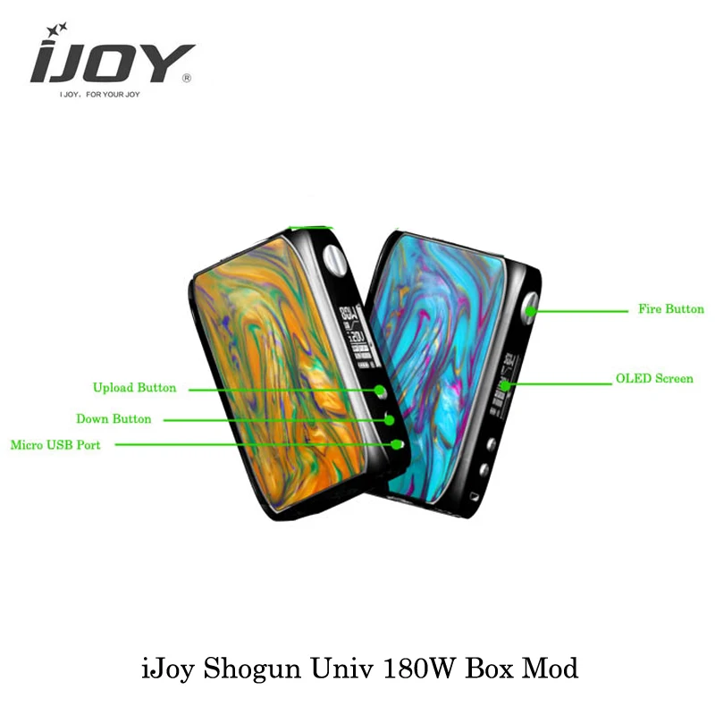 Бокс мод iJoy Shogun Univ 180W в наличии на батарее 18650 с чипом UNIV|Моды для электронных