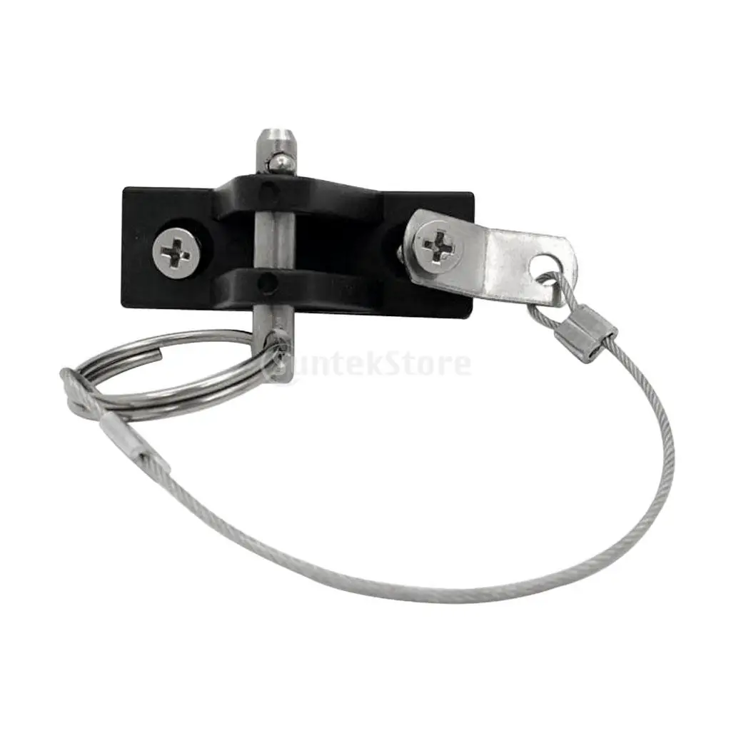 Durable Nylon Deck Hinge with Stainless Steel Quick Release Pin Lanyard for Kayak Slide Rail Anchor/Marine Boat Bimini Top