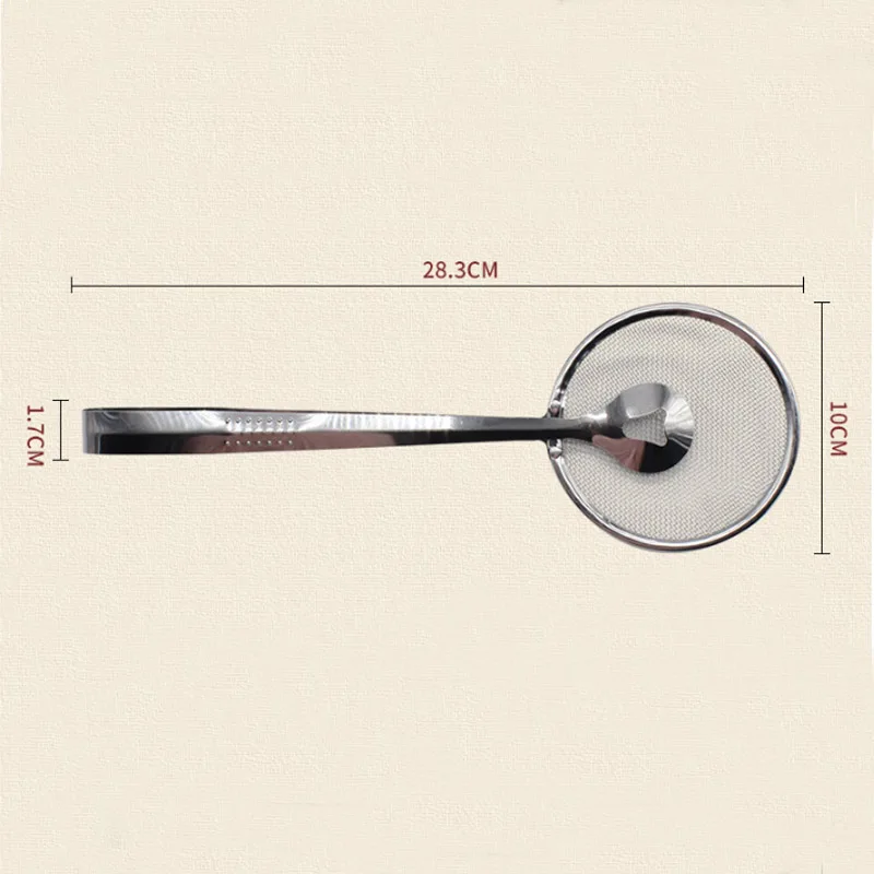 Фильтр сетка фильтр ложка ситечки зажим нержавеющая сталь дуршлаги кухонные инструменты фильтр экран жареная еда