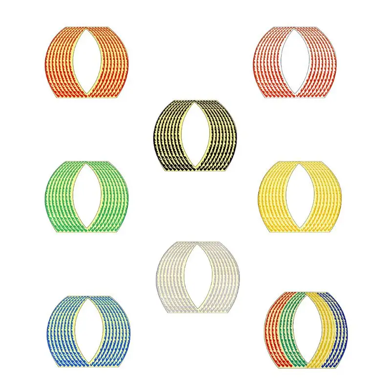 

2 Pcs Reflective Safety Warning Signs Tape Stickers Strong Adhesive Waterproof High Visibility For 18in Wheel Motorcycles Bikes