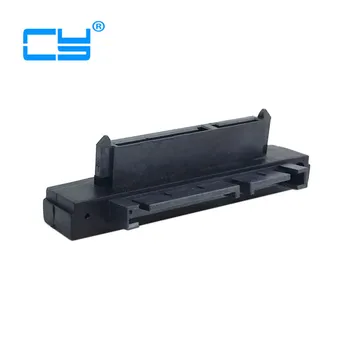 

100pcs/lot 90 Degree Right Angled SATA 22Pin 7+15 Male to SATA 22P Female Extension Convertor Adapter Free By Fedex DHL