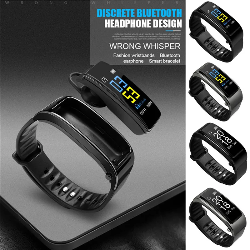 0 96 дюймовый oled экран смарт браслет Bluetooth Смарт часы спортивный Браслет фитнес