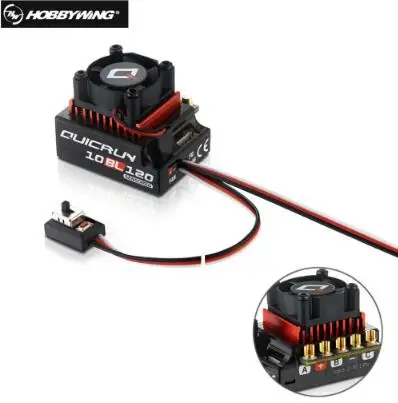 

Original Hobbywing QUICRUN 10BL120 Sensored 120A / 10BL60 60A Sensored Brushless ESC Speed Controller For 1/10 1/12 RC Mini Car