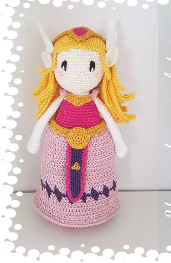 Крючком игрушки amigurumi девочка кукла Номер модели CG005