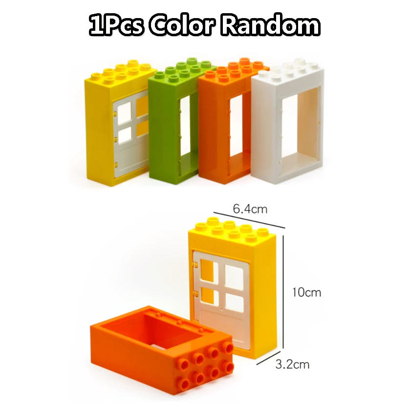 DIY Farm Life Series Large Particles Grass Tree Brick Building Blocks  Compatible with DuploING Education Toy for children (8)
