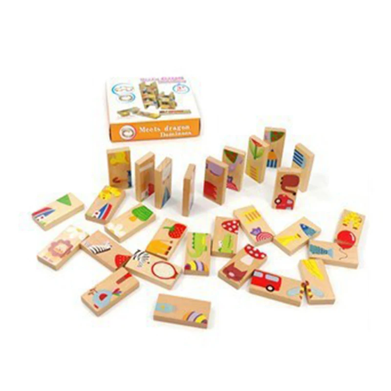 Denatal house Wooden Toys Baby Wood Infant Educational Toy Animal