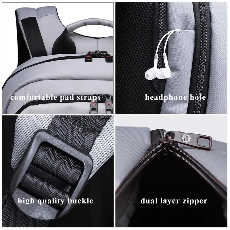 Tigernu morral de hombres, Mochila de moda Mochila Anti-robo de 1415,6 pulgadas del ordenador portátil Mochila mujeres Mochila escolar para los adolescentes