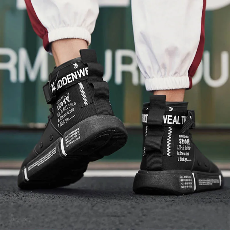 

Men's High-top Fashion Sneakers Outdoor Non-slip Breathable Men's Shoes Trend Hot Sale Comfortable Men's Casual Shoes Spring