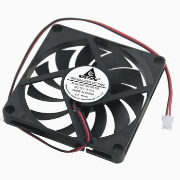 

Gdstime 2 Pcs 12V 80x80x10mm 2Pin 80mm x 10mm PC Case Motor Radiator DC Brushless Cooling Fan 8cm PC Cooler 8010