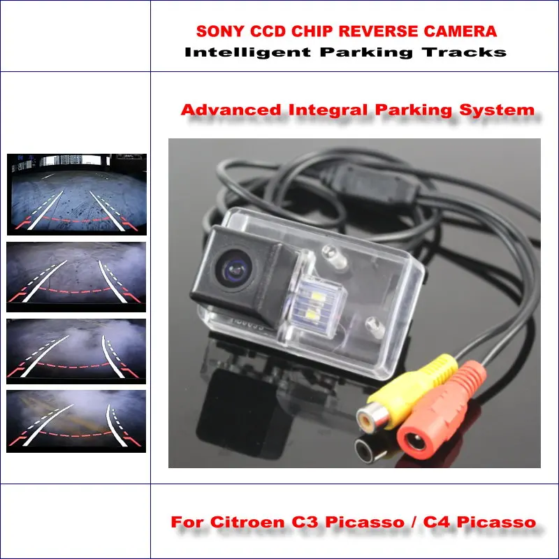 

For Citroen C3/C4 Picasso Car Intelligentized Reverse Camera Rear View Back Dynamic Guidance Tracks CAM NTSC PAL RCA AUX