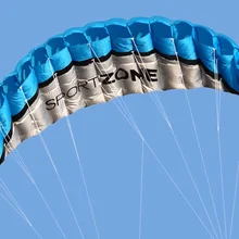 Спорт на открытом воздухе 2,5 м мягкий воздушный змей двойной линии трюк воздушный змей-параплан с ручкой 30 м линия для детей Спорт на открытом воздухе