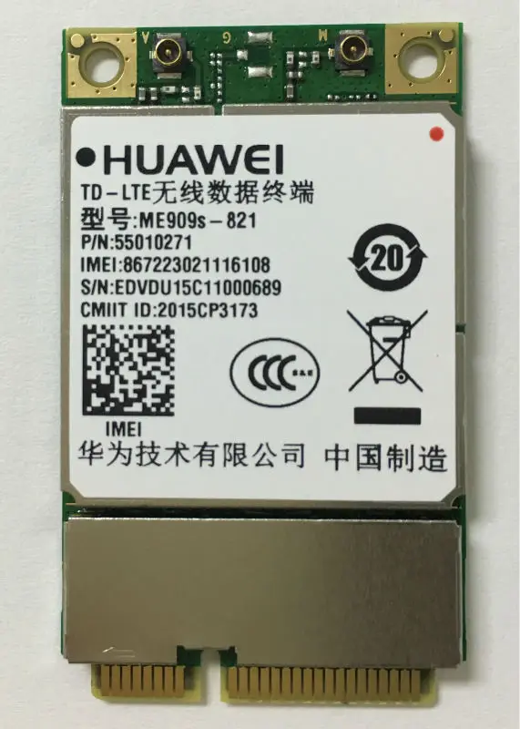 ME909S-821 Hua Wei Mini PCIE LTE TDD/FDD 4G Module For M2M Application 100% New&Original Genuine Emax Stock Free Ship ME909S-821 Hua Wei Mini PCIE LTE TDD/FDD 4G Module For M2M Application 100% New&Original Genuine Emax Stock Free Ship