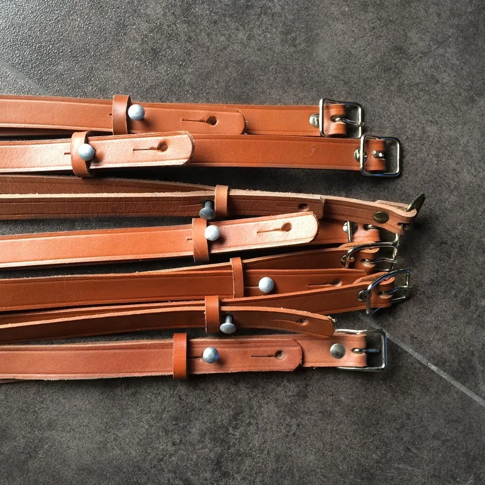 Chinese Army Type 54 Pistol Holster Leather Sling Mauser Scabbard Straps Adjustable