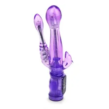 Double vibrator Toy Vibrating Dildo Dual Motor Anal Dildo Vibrator G Spot toys A31002