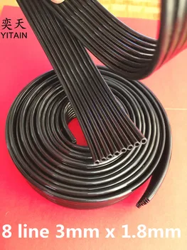 

10 Meters/lot UV Ink Tube 8 lines for UV Printer Supply Ink Lines Tube Damper and Cartridge( ID=1.8mm OD=3mm)