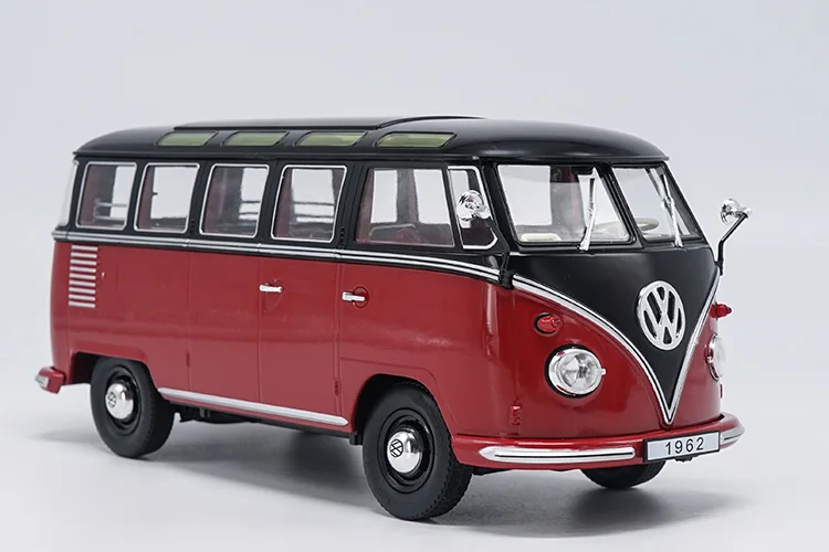 Винтажный 1:18 Масштаб Volkswagen KK Transporter T1 туристический автобус 1962 автомобиль литая