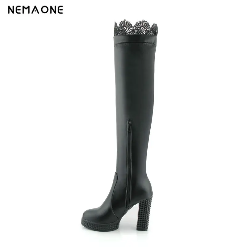 

2019 women fashion erogenous over the knee high women boots 10.5cm super high heel women shoes autumn winter casual party shoes