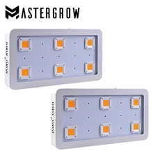 2 шт. MasterGrow X6 1800 W COB светодиодный световая панель для проращивания полный спектр 410-730nm для Выращивание комнатных растений и цветок с высоким выходом