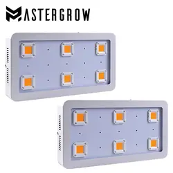 2 шт. MasterGrow X6 1800 W COB светодиодный световая панель для проращивания полный спектр 410-730nm для Выращивание комнатных растений и цветок с высоким