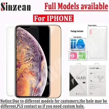 

Sinzean 200pcs For IPHONE 11 Pro MAX/XS MAX/XR 2.5D clear Tempered Glass For IPHONE 78 Plus/4s/5s/6s Screen Protector Film