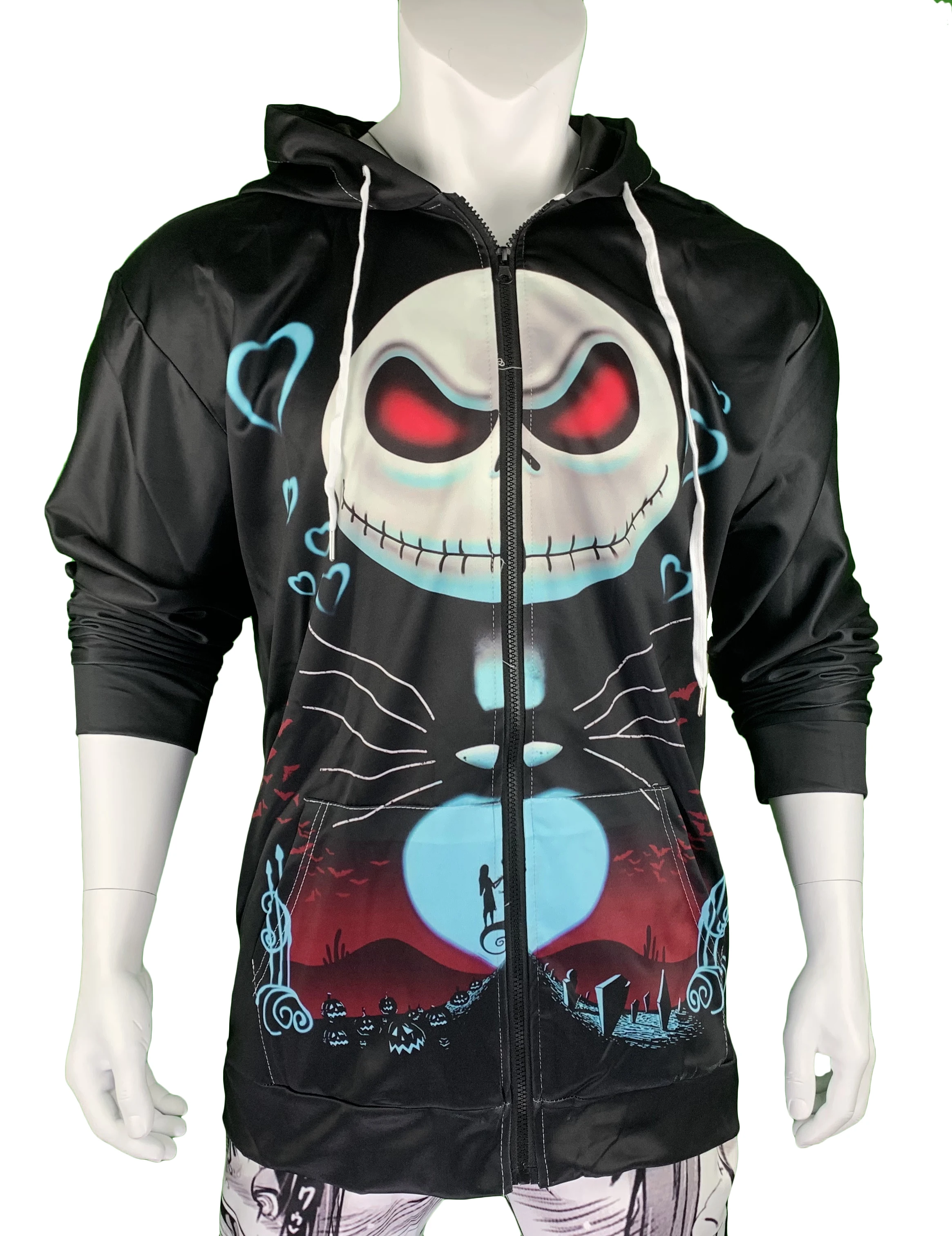  Plus Size XS-7XL Men Women Hoodies /Tees Outerwear Fashion Nightmare Before Christmas Jack 3D Print