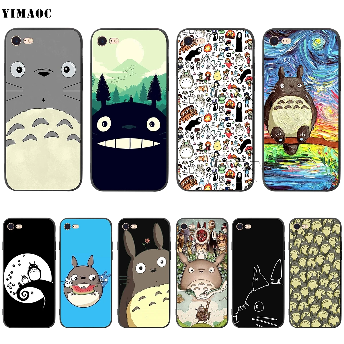 

YIMAOC My Neighbor Totoro Silicone Soft Case for iPhone XS Max XR X 8 7 6 6S Plus 5 5S SE