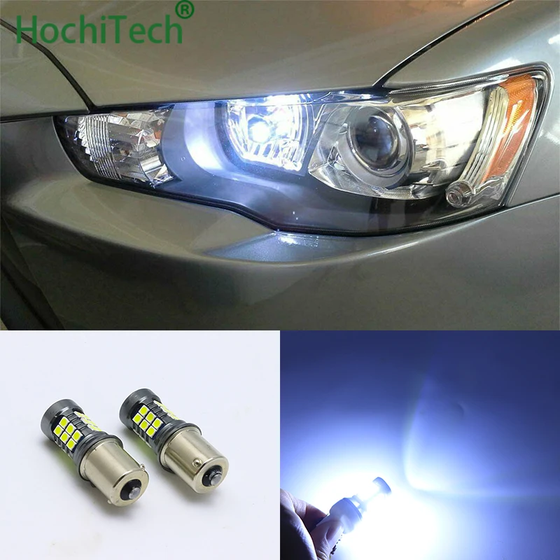 

2pcs 6000K White LED Canbus No Error 1156 P21W LED Bulb for 2008-up Mitsubishi Lancer or Evolution X Daytime Running Lights DRL