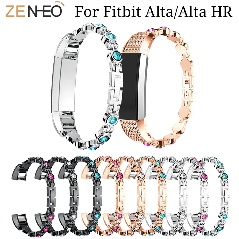 

Stainless Steel For Fitbit Alta/Alta HR Watch Band Rhinestone replacement Bracelet Wrist Strap for Fitbit Alta HR Watches straps
