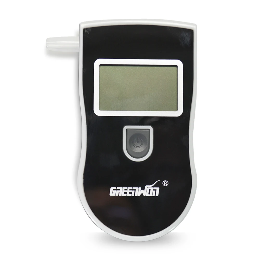 GREENWON جهاز اختبار شرب الكحوليات الأزرق الخلفية CE & بنفايات شهادات الكحول فاحص نسبة الكحول في النفس في-818 مع أبواق