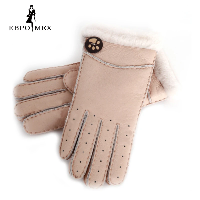 

Warm winter 2016 gloves manual brand fashion mittens male winter mittens male gloves leather gloves male sheepskin fur