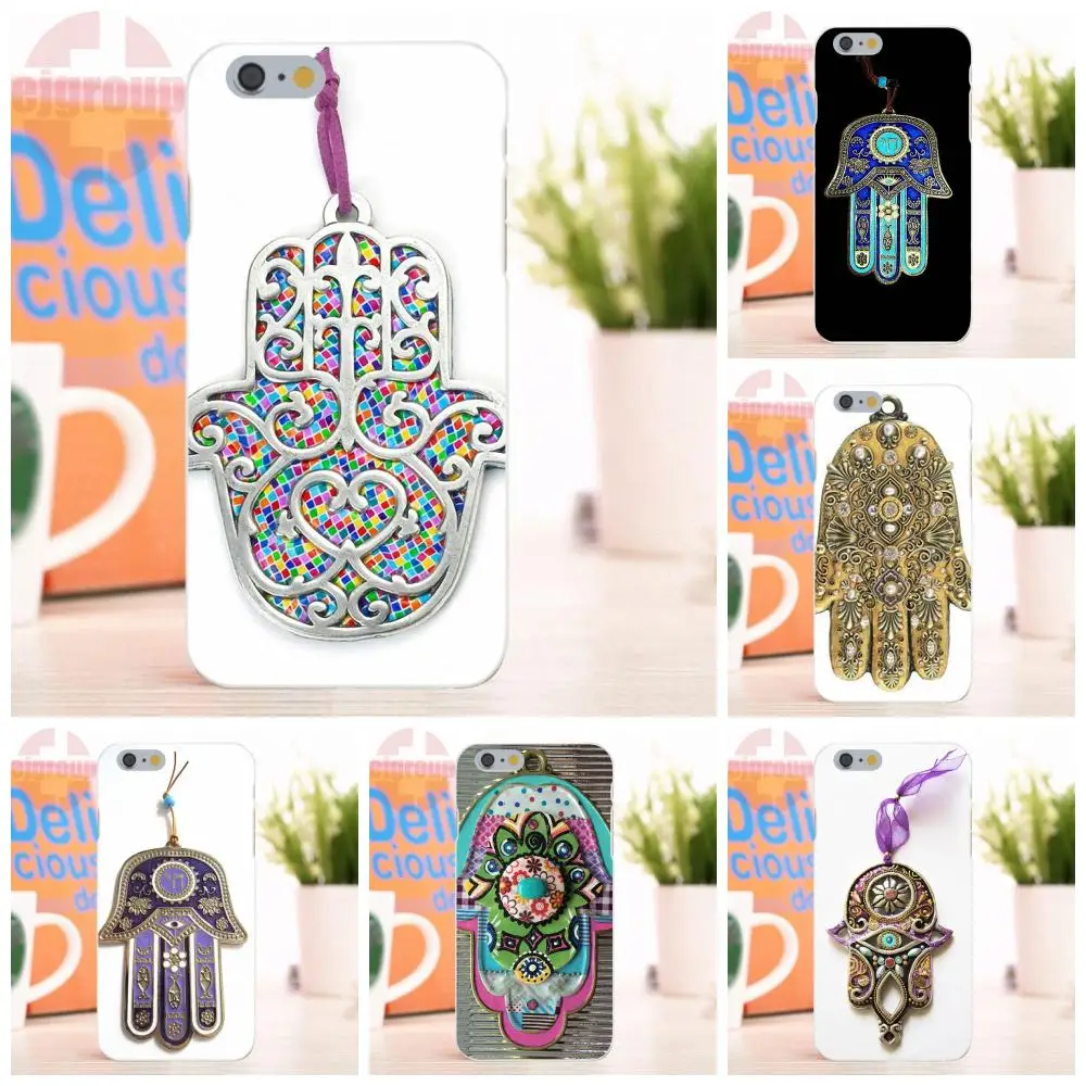 

Bixedx For iPhone 4 4S 5 5S 5C SE 6 6S 7 8 X Plus Soft Silicone TPU Transparent Phone Case Cover Buddha Hamsa Evil Eye Magic