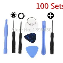 100 компл./лот(800 шт.) 8в1 отвертка ремонтный набор инструментов для телефона