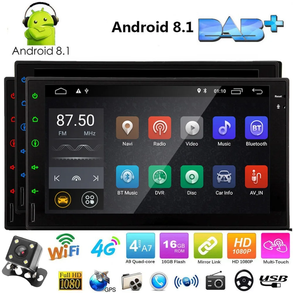 Clearance Car Radio 7" HD Touchscreen Android 8.1 Car Navigation Stereo in Dash 2 Din Car Entertainment Multimedia Head unit Support FM/AM 0