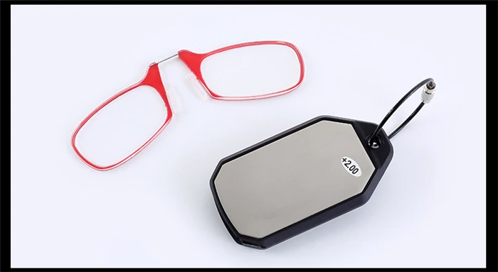 No Leg Clip Nose Reading Glasses Portable Reading Glasses For Both Men And Women Mini Key Chain Presbyopia Glasses