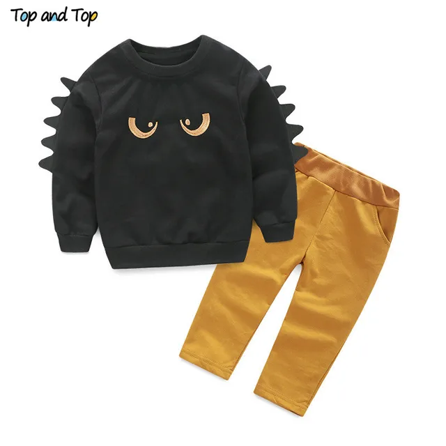Kids Clothing Sets Long Sleeve T-Shirt + Pants, Autumn Spring Children's Sports Suit Boys Clothes Free Shipping 1