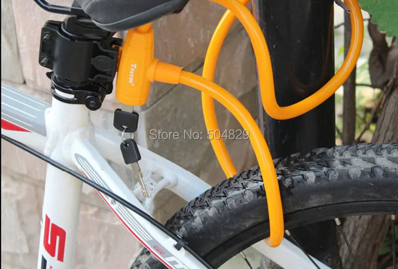 60 шт./лот горный велосипед дорожный велосипедный кабельный замок сочетание велосипедный замок безопасности замки для велосипеда Велосипедные замки с зажимом