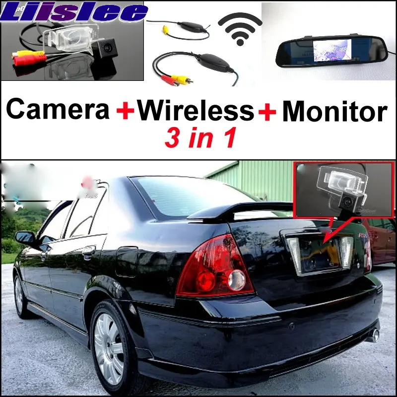 

Liislee 3 in1 Special Camera + Wireless Receiver Mirror Monitor Easy Parking System For Ford Activa Lynx Laser Tierra 1998~2003