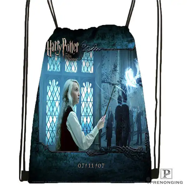 Пользовательские harry_potter_artwork_ Drawstring сумка-рюкзак милый рюкзак дети сумка(черный назад) 31x40 см#2018611-24