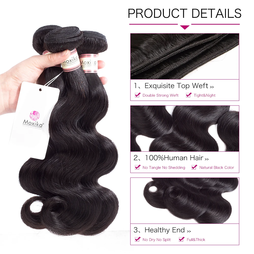 Moxika Peruvian Hair Weave Body Wave Hair L 3/4 Bundles Deals Double Remy Human Hair Extensions Bundles Free Shipping 8-26 Inch Moxika Peruvian Hair Weave Body Wave Hair L 3/4 Bundles Deals Double Remy Human Hair Extensions Bundles Free Shipping 8-26 Inch