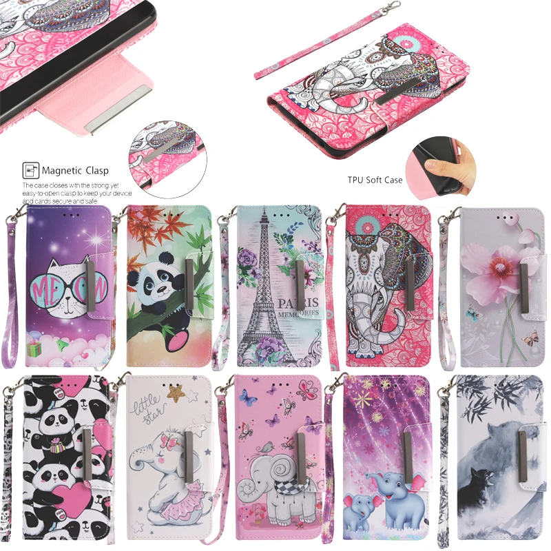 

Leather Magnetic Wallet Flip Mobile Phone Soft TPU Silicone Case Cover Hull Shell Coque Fundas Capa for Motorola G5 (E4 US)
