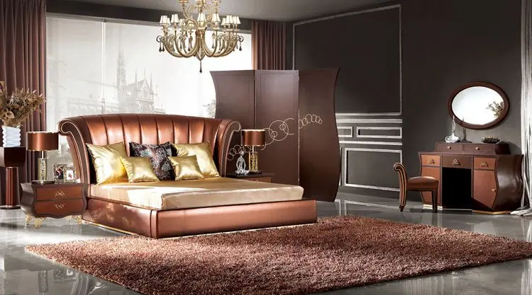 Diseño italiano de muebles para el hogar muebles de dormitorio cama de