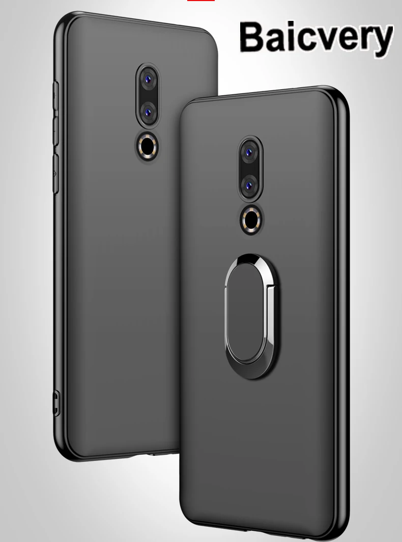 Автомобильный Чехол держатель для Meizu 15 Plus / S6 Note 5/крышка с магнитным кольцом 16 M15 6