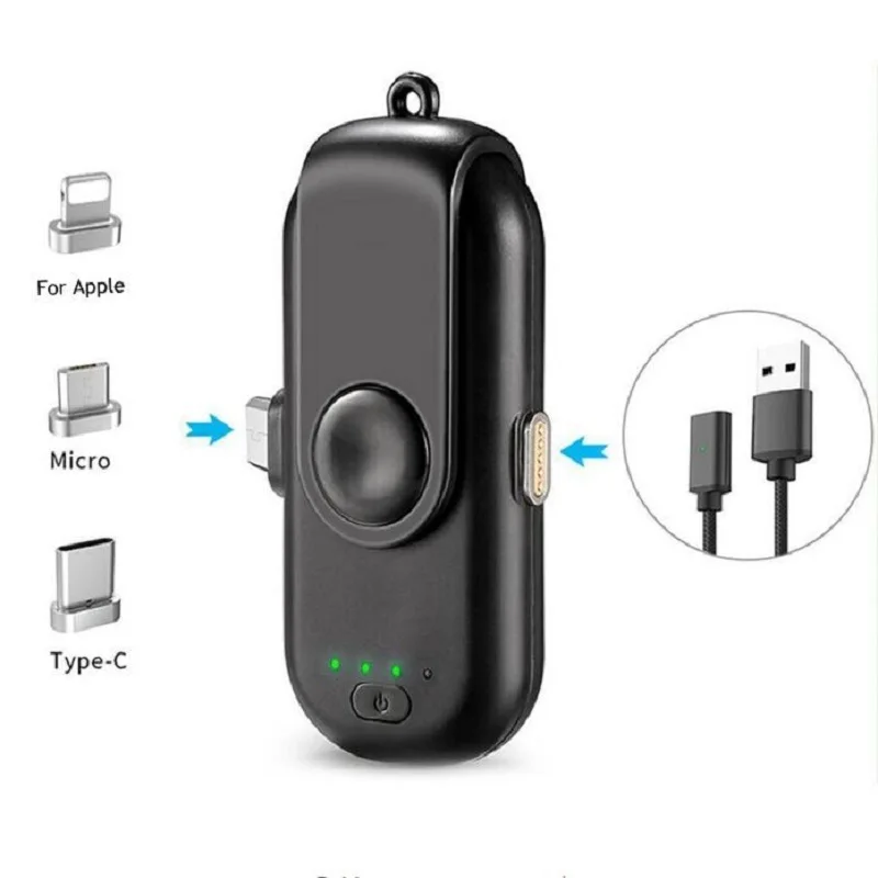 

For Apple Micro Type C Magnetic Mini Portable Power Bank Magnetic Fast Charging Power Bank For iPhone 6 6S 7 8 XS XR