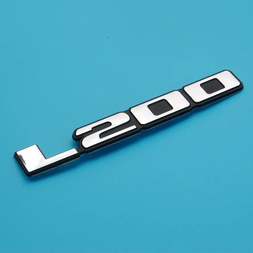 1pcs Car-Styling ABS L200 Sticker Trunk Frames Emblem Decals Badge for Mitsubishi Racing ASX Lancer 10 9 Outlander Pajero |