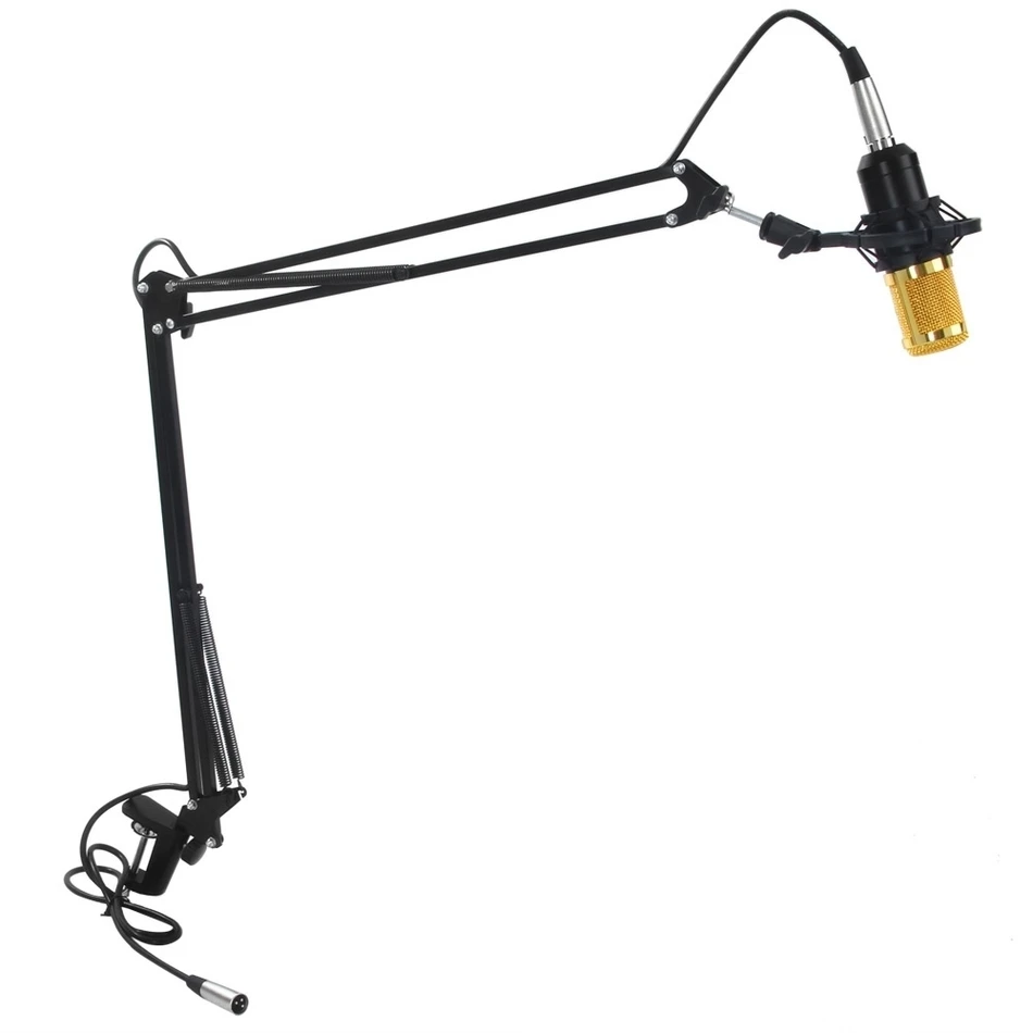 NB 37 Extendable Recording Microphone Stand Suspension Scissor Arm Holder with Microphone Clip